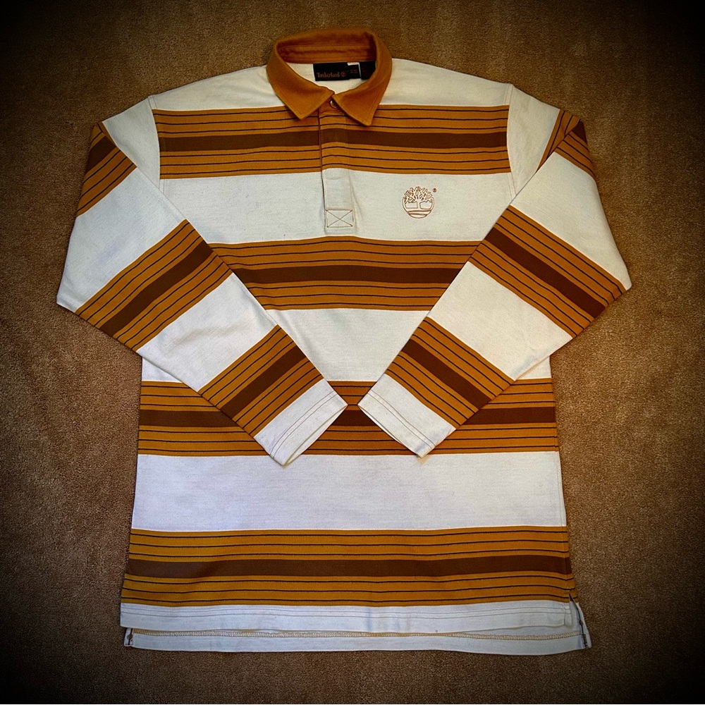 (#122) Timberland Men’s Long Sleeve Polo Shirt